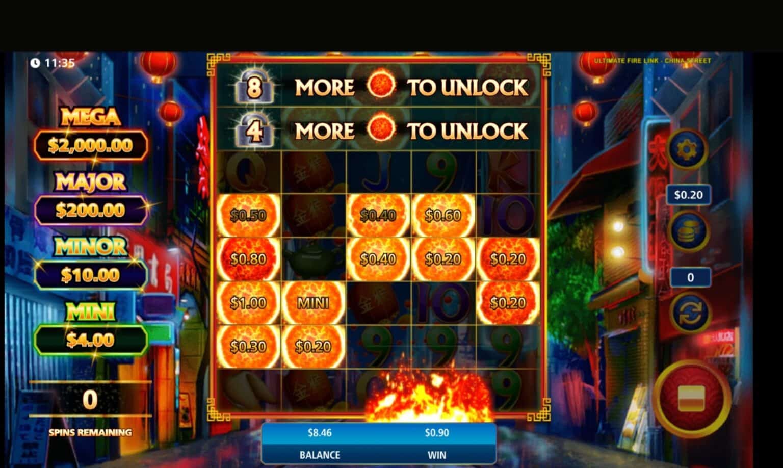 Slot Review: Ultimate Fire Link China Street At Caesars Online Casino